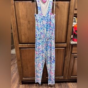 Lilly Pulitzer Women’s Sleeveless Jumpsuit Size S –‎ Tropical Print Paulina